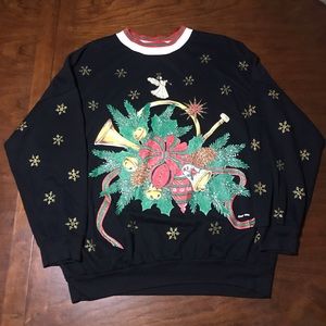 Women’s Light 90s Christmas Sweater Size L